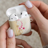 Beige Frangipani Sea Shell AirPods Case Starfish Polynesian Pattern LT01 - Polynesian Pride