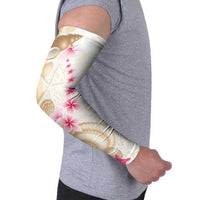 Beige Frangipani Sea Shell Arm Sleeves Starfish Polynesian Pattern LT01 - Polynesian Pride