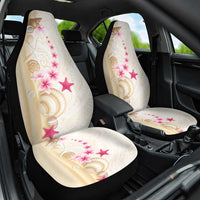 Beige Frangipani Sea Shell Car Seat Cover Starfish Polynesian Pattern LT01 One Size Beige - Polynesian Pride