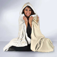 Beige Frangipani Sea Shell Hooded Blanket Starfish Polynesian Pattern LT01 - Polynesian Pride