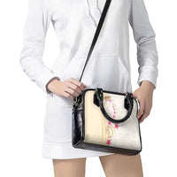 Beige Frangipani Sea Shell Shoulder Handbag Starfish Polynesian Pattern LT01 - Polynesian Pride