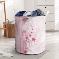 Pink Plumeria Sea Shell Laundry Basket Starfish Polynesian Pattern LT01 Pink - Polynesian Pride
