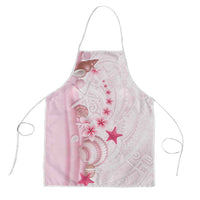 Pink Plumeria Sea Shell Apron Starfish Polynesian Pattern - Polynesian Pride