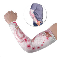 Pink Plumeria Sea Shell Arm Sleeves Starfish Polynesian Pattern LT01 Set of 2 Pink - Polynesian Pride