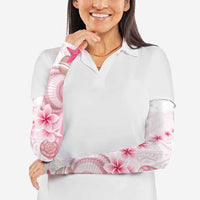 Pink Plumeria Sea Shell Arm Sleeves Starfish Polynesian Pattern LT01 - Polynesian Pride