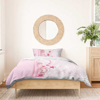 Pink Plumeria Sea Shell Bedding Set Starfish Polynesian Pattern - Polynesian Pride