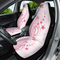 Pink Plumeria Sea Shell Car Seat Cover Starfish Polynesian Pattern LT01 - Polynesian Pride