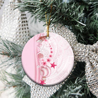 Pink Plumeria Sea Shell Ceramic Ornament Starfish Polynesian Pattern LT01 - Polynesian Pride