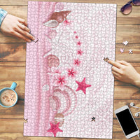 Pink Plumeria Sea Shell Puzzle Starfish Polynesian Pattern LT01 Pink - Polynesian Pride