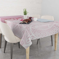 Pink Plumeria Sea Shell Tablecloth Starfish Polynesian Pattern LT01 - Polynesian Pride