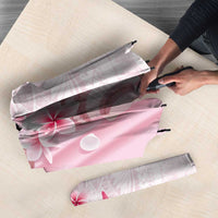 Pink Plumeria Sea Shell Umbrella Starfish Polynesian Pattern - Polynesian Pride