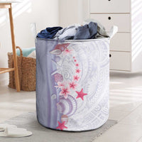 Purple Plumeria Sea Shell Laundry Basket Starfish Polynesian Pattern LT01 Purple - Polynesian Pride
