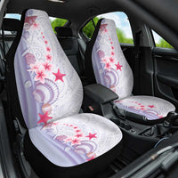 Purple Plumeria Sea Shell Car Seat Cover Starfish Polynesian Pattern LT01 One Size Purple - Polynesian Pride