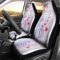 Purple Plumeria Sea Shell Car Seat Cover Starfish Polynesian Pattern LT01 - Polynesian Pride