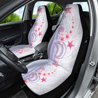 Purple Plumeria Sea Shell Car Seat Cover Starfish Polynesian Pattern LT01 - Polynesian Pride