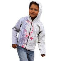 Purple Plumeria Sea Shell Kid Hoodie Starfish Polynesian Pattern - Polynesian Pride