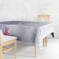 Purple Plumeria Sea Shell Tablecloth Starfish Polynesian Pattern LT01 - Polynesian Pride
