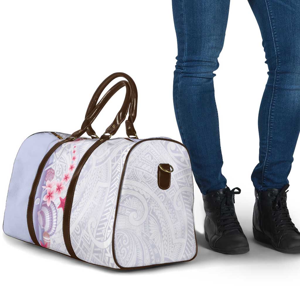 Purple Plumeria Sea Shell Travel Bag Starfish Polynesian Pattern LT01 - Polynesian Pride