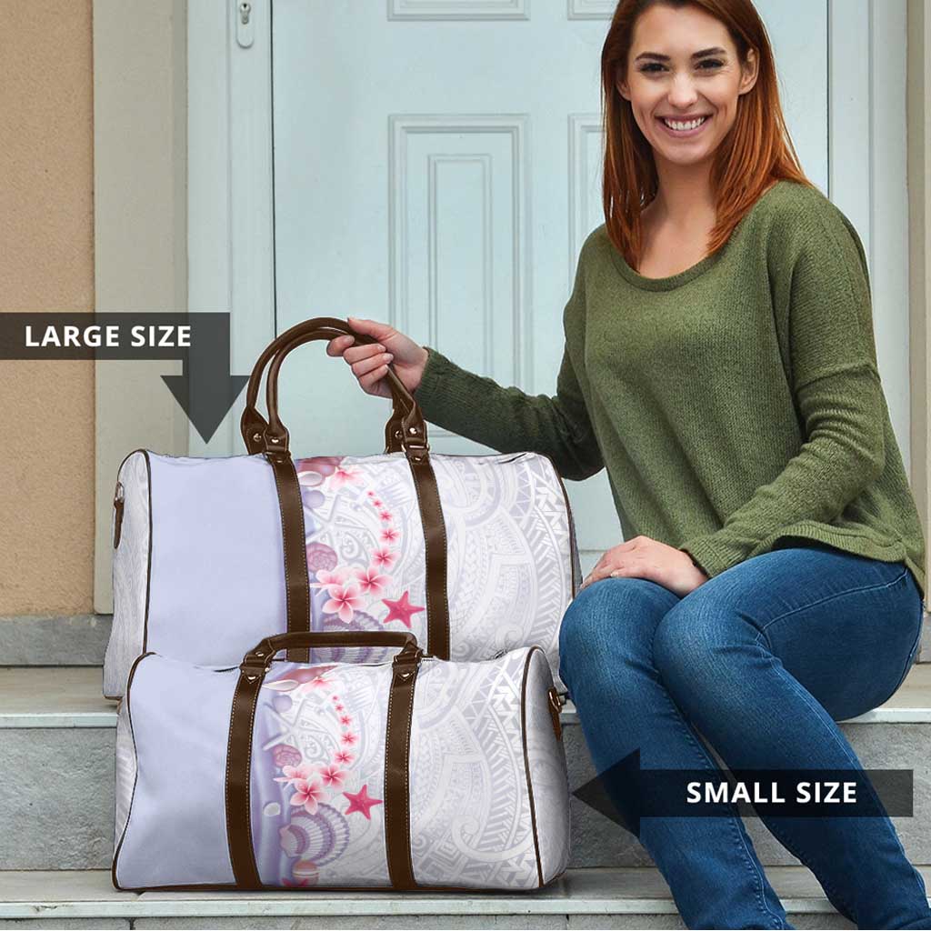 Purple Plumeria Sea Shell Travel Bag Starfish Polynesian Pattern LT01 - Polynesian Pride