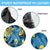Plumeria Polynesian Pattern Spare Tire Cover Unique Fantasy Blue Yellow