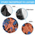 Plumeria Polynesian Pattern Spare Tire Cover Unique Fantasy Orange Blue