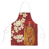 Hawaii King Kamehameha Apron Plumeria Lauhala Pattern