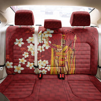 Hawaii King Kamehameha Back Car Seat Cover Plumeria Lauhala Pattern LT01 - Polynesian Pride