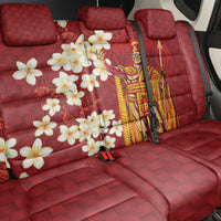 Hawaii King Kamehameha Back Car Seat Cover Plumeria Lauhala Pattern LT01 - Polynesian Pride