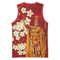 Hawaii King Kamehameha Basketball Jersey Plumeria Lauhala Pattern LT01 - Polynesian Pride