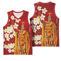 Hawaii King Kamehameha Basketball Jersey Plumeria Lauhala Pattern LT01 - Polynesian Pride