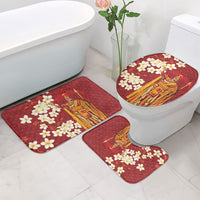 Hawaii King Kamehameha Bathroom Set Plumeria Lauhala Pattern LT01 - Polynesian Pride