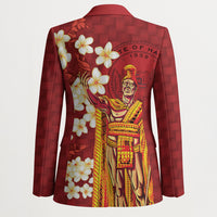 Hawaii King Kamehameha Blazer Plumeria Lauhala Pattern LT01 - Polynesian Pride