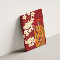 Hawaii King Kamehameha Canvas Wall Art Plumeria Lauhala Pattern LT01 - Polynesian Pride