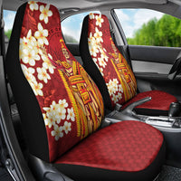 Hawaii King Kamehameha Car Seat Cover Plumeria Lauhala Pattern LT01 - Polynesian Pride