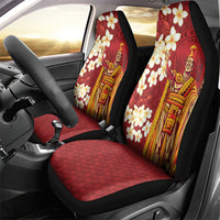 Hawaii King Kamehameha Car Seat Cover Plumeria Lauhala Pattern LT01 - Polynesian Pride