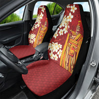 Hawaii King Kamehameha Car Seat Cover Plumeria Lauhala Pattern LT01 - Polynesian Pride