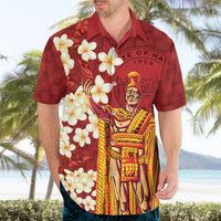Hawaii King Kamehameha Hawaiian Shirt Plumeria Lauhala Pattern LT01 - Polynesian Pride