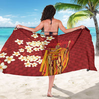 Hawaii King Kamehameha Sarong Plumeria Lauhala Pattern LT01 - Polynesian Pride