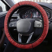 Hawaii King Kamehameha Steering Wheel Cover Plumeria Lauhala Pattern LT01 - Polynesian Pride