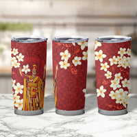 Hawaii King Kamehameha Tumbler Cup Plumeria Lauhala Pattern LT01 - Polynesian Pride