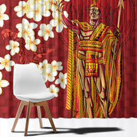 Hawaii King Kamehameha Window Curtain Plumeria Lauhala Pattern LT01 - Polynesian Pride