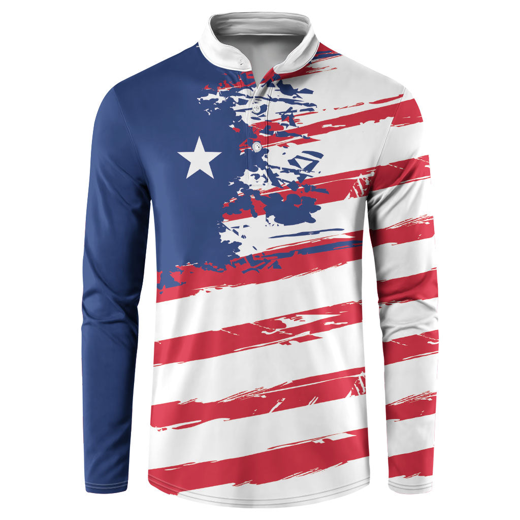 Liberia Flag Button Sweatshirt Grunge Stylized LT01 Multicolor - Polynesian Pride