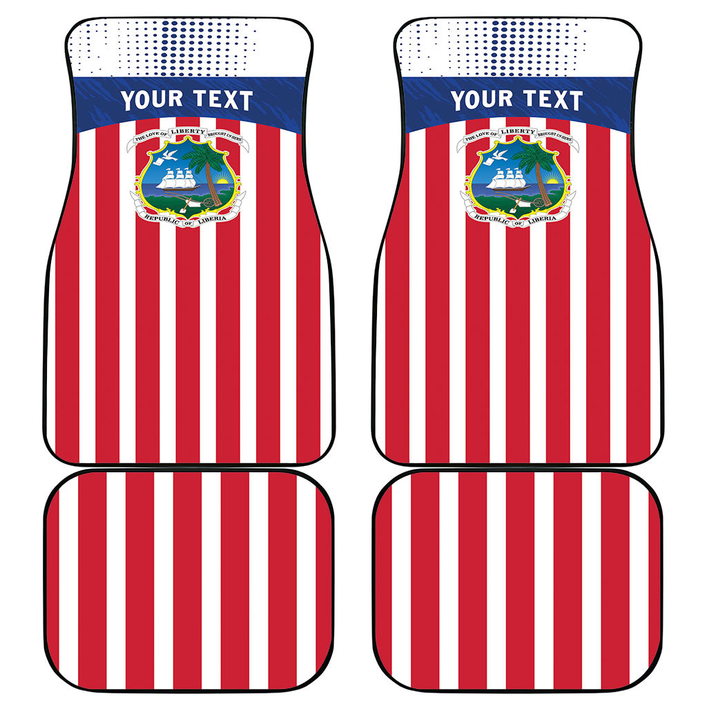 Personalized Liberia 1847 Car Mats Happy Independence Day