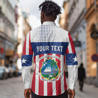 Personalized Liberia 1847 Long Sleeve Button Shirt Happy Independence Day
