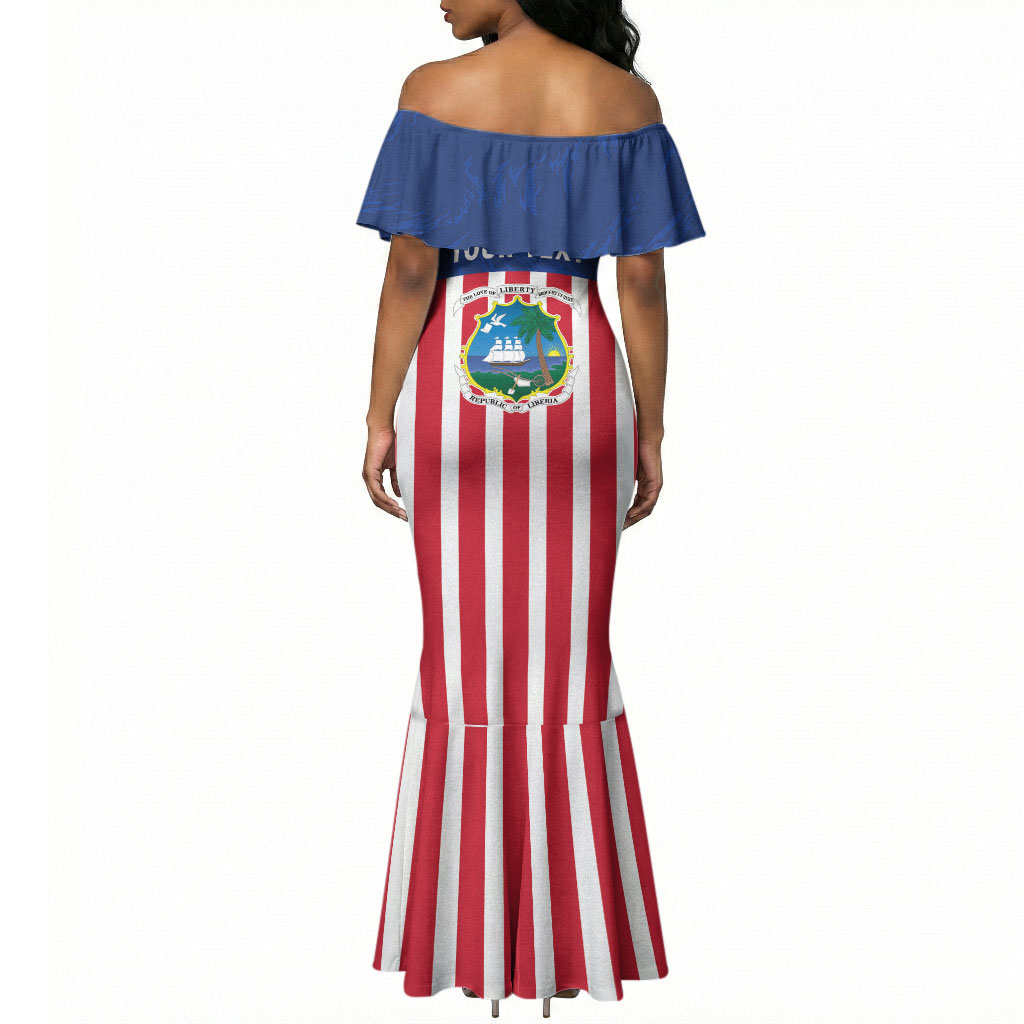 Personalized Liberia 1847 Mermaid Dress Happy Independence Day