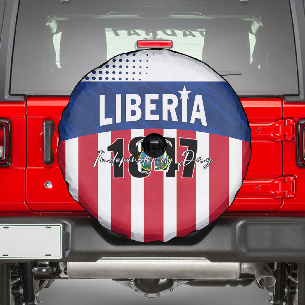 Liberia 1847 Spare Tire Cover Happy Independence Day