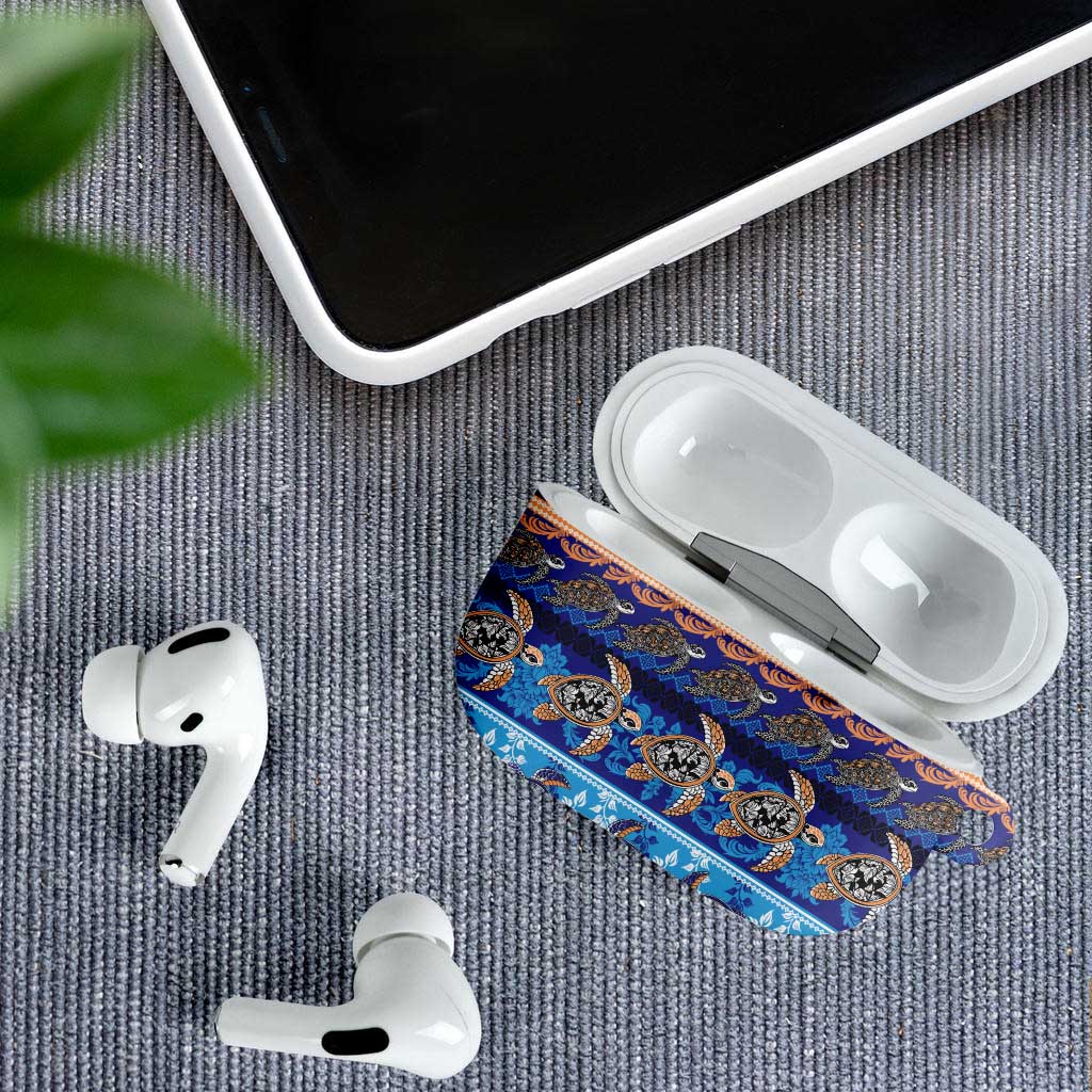 Hawaii Turtles Pattern Special Blue AirPods Case - Polynesian Pride