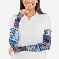 Hawaii Turtles Pattern Special Blue Arm Sleeves - Polynesian Pride