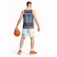 Hawaii Turtles Pattern Special Blue Basketball Jersey LT01 - Polynesian Pride