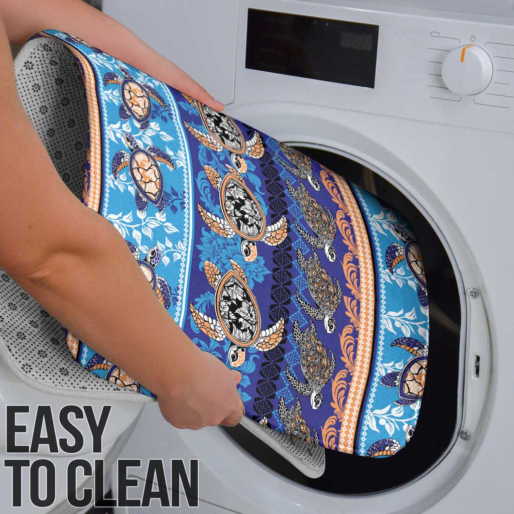 Hawaii Turtles Pattern Special Blue Bathroom Set LT01 - Polynesian Pride